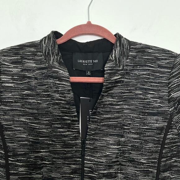 Lafayette 148 New York Meryl Zip Front Jacket - Picture 4 of 13